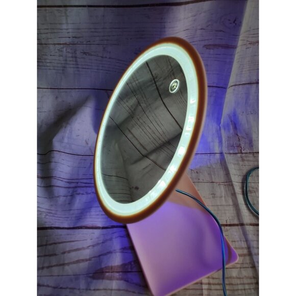 Illuminate Your Beauty with our LED Swivel Neck Pink Rechargeable Makeup Mirror - Picture 11 of 12